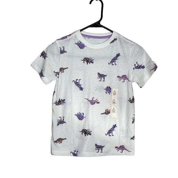 NEW Cat & Jack Boys' Dino Pattern Tee - Picture 1 of 5